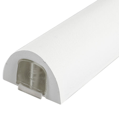 Polyresin Mezuzah Case 12cm White Reels Design