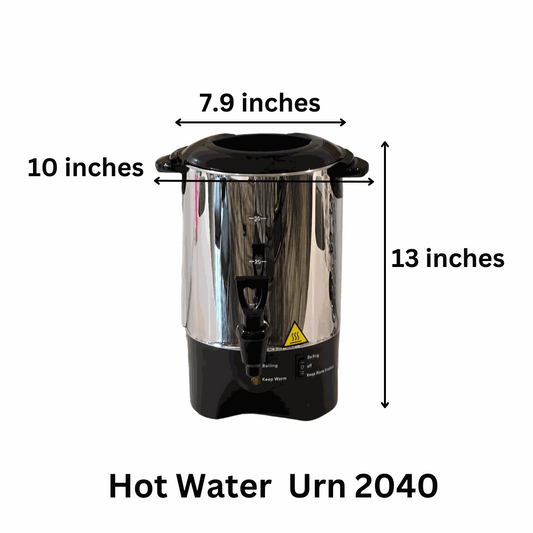 Electric hot beverage dispenser Pot Urn 40 Cup 6L for gathering