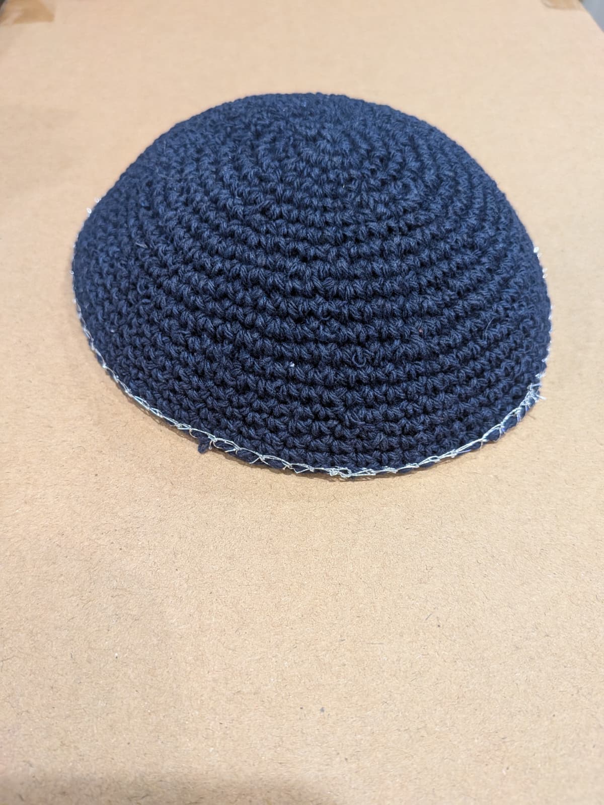 Kippah Knitted Cotton Serugah Yamulke Jewish 17 cm
