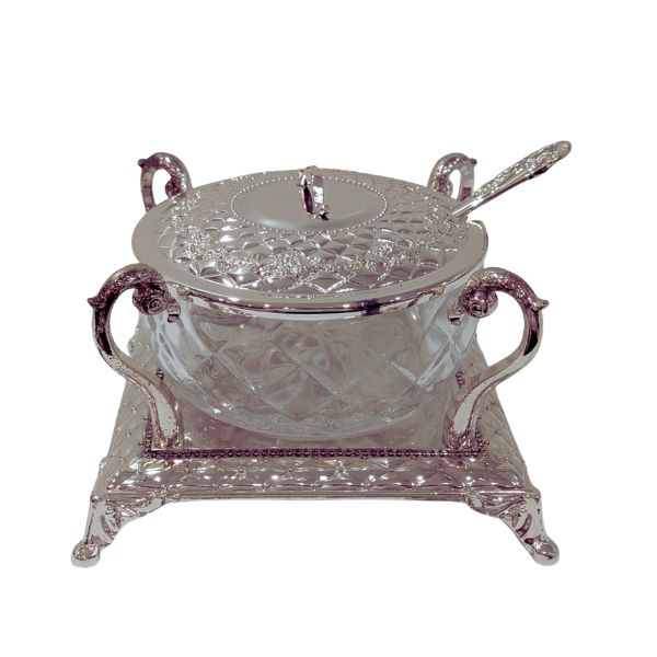 Honey Dish Honey Rosh Hashanah with Glass