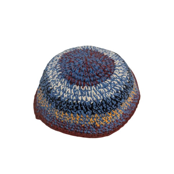 Kippah Knitted Cotton Serugah Yamulke Jewish 17 cm
