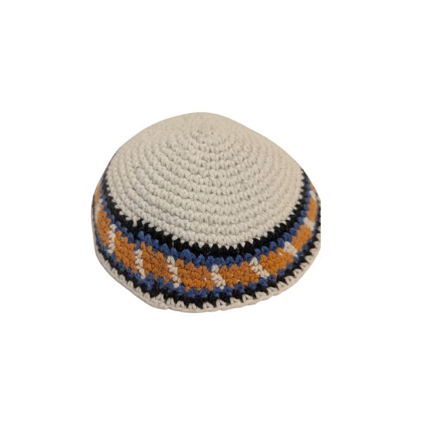 Kippah Knitted Cotton Serugah Yamulke Jewish 17 cm