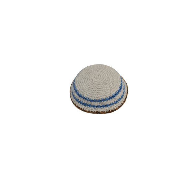 Kippah Knitted Cotton Serugah Yamulke Jewish 17 cm