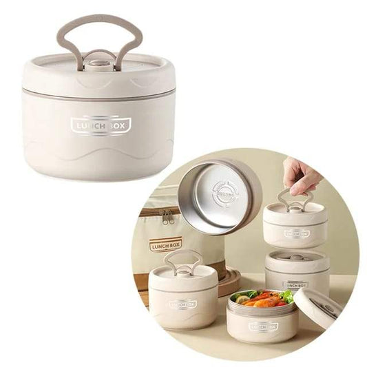 Bento Lunch Box 600ml Stainless Steel - Kids Adults Meal Prep