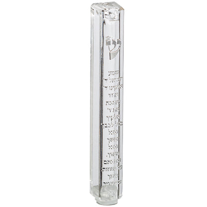 plastic  Mezuzah With 12cm white/clear