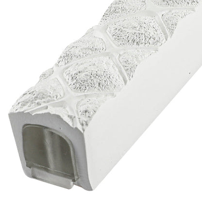 Pearl Mezuzah 12cm with Stones - Elegant Polyresin Door Mezuzah 