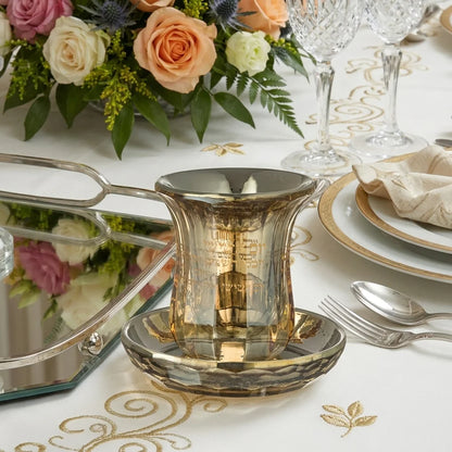 Crystal Kiddush Cup 9 cm Stemless - 100ml | Judaica Gift