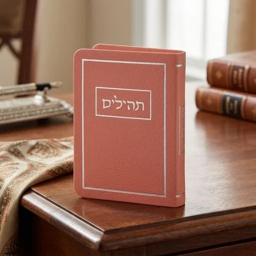 Pink Lucite Tehilim – Hebrew Book of Psalms | Compact Judaica Gift