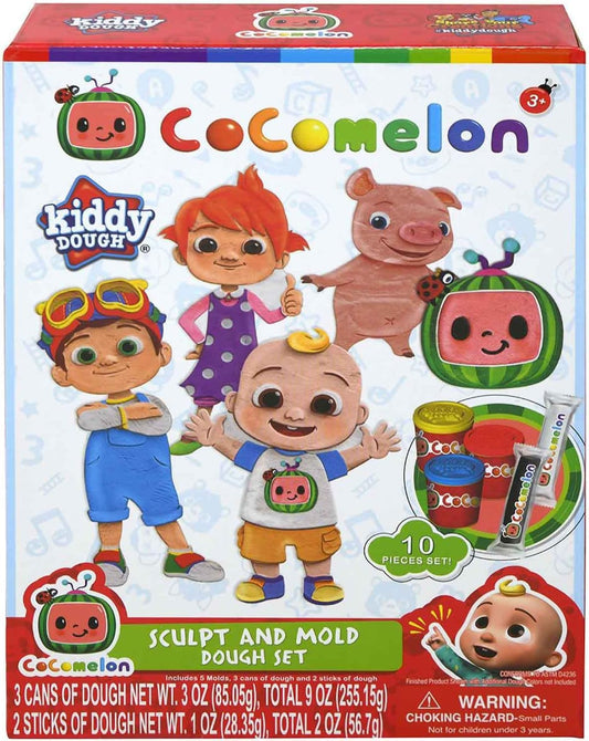 Cocomelon Kiddy Dough Sculpt & Mould Modeling Compound Set