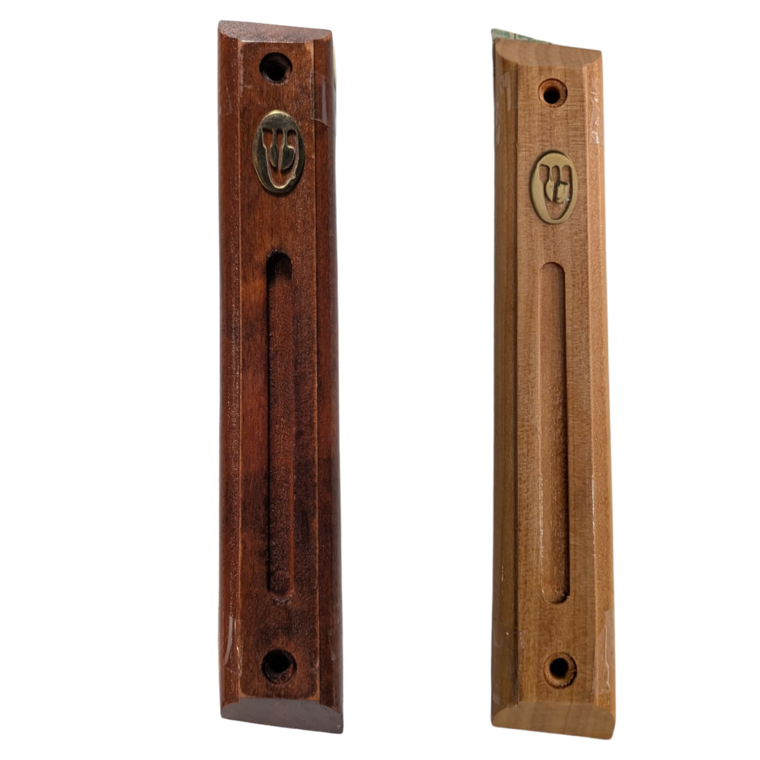 Wood Mezuzah With 12cm