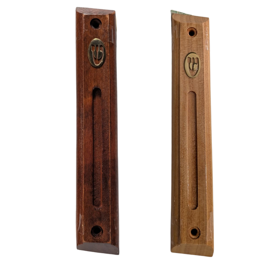 Wood Mezuzah With 12cm