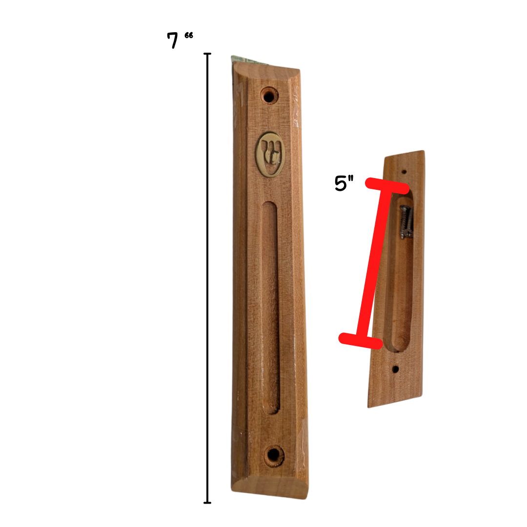 Wood Mezuzah With 12cm