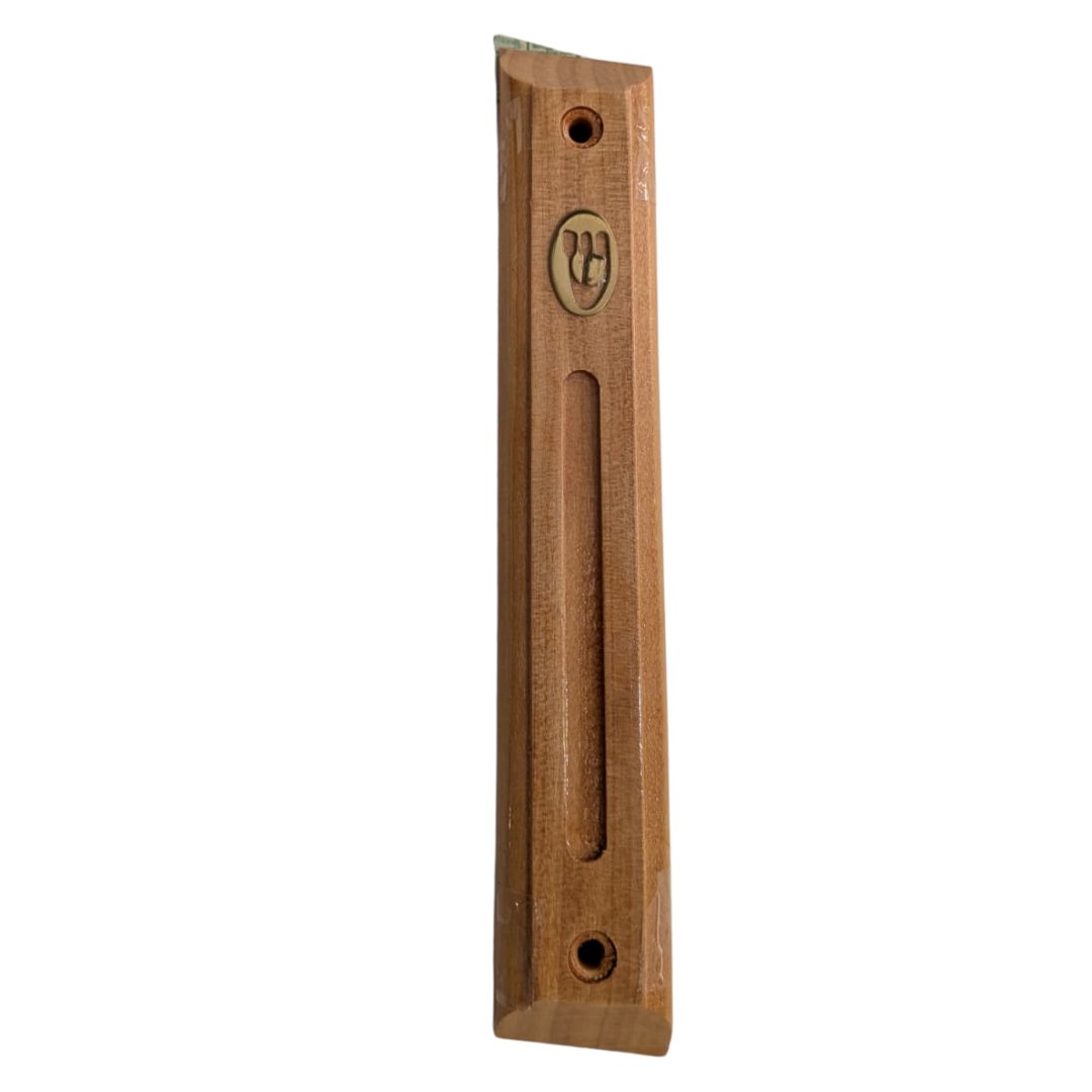 Wood Mezuzah With 12cm