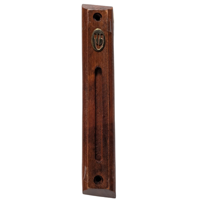 Wood Mezuzah With 12cm
