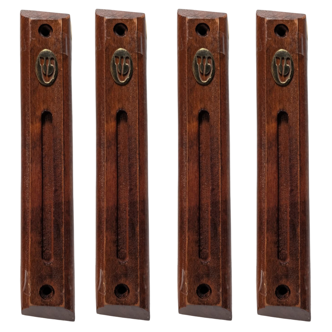Wood Mezuzah With 12cm