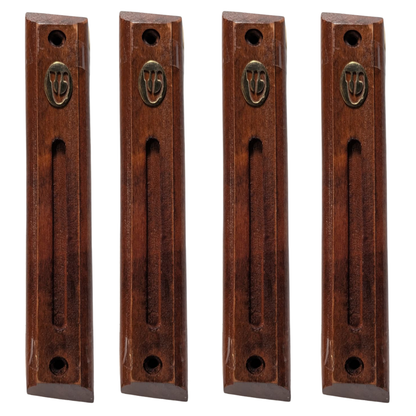 Wood Mezuzah With 12cm