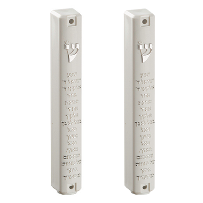 plastic  Mezuzah With 12cm white/clear
