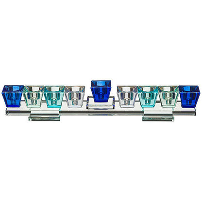 Elegant Crystal Menorah in Stunning Premium Decorative Chanukah