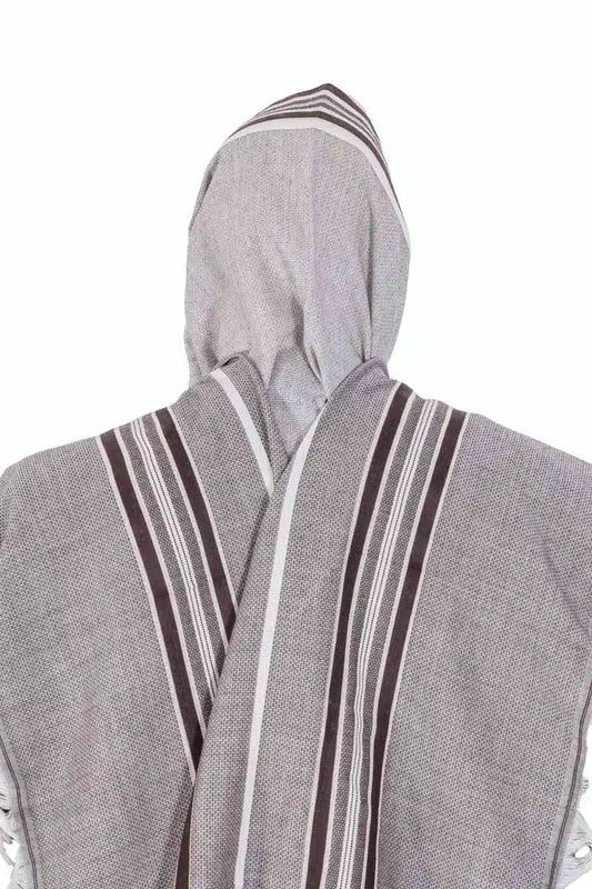 Tallit Gadol Kosher Prayer Sapir Brown Shining Gold Talitnia