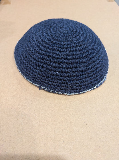 Kippah Knitted Cotton Serugah Yamulke  Jewish 17 cm