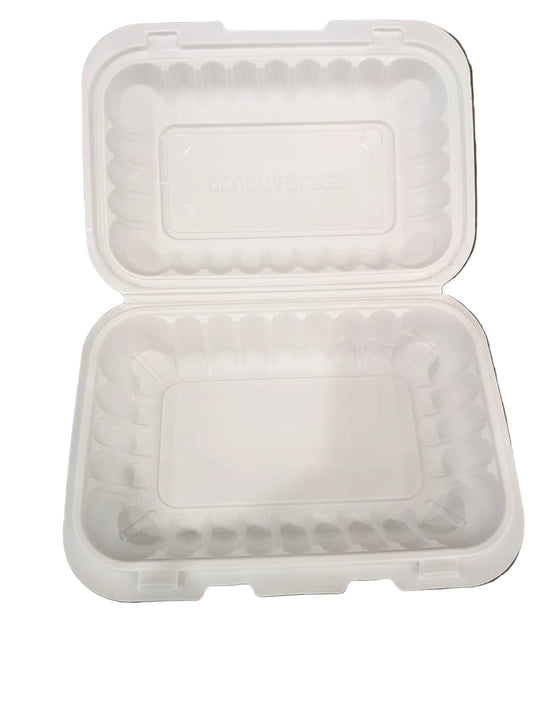 8x8 Clamshell Take Out Containers 150 Pack Microwave-Safe Food Service