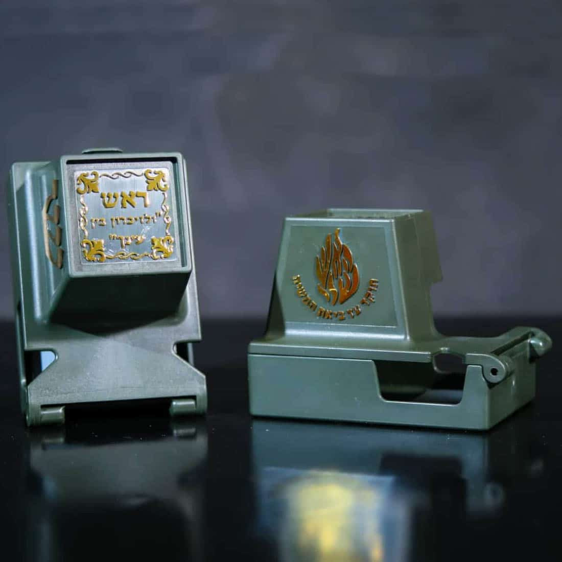 Tukad RASHI Tefillin Case with Built-In Mirror – Suitable for Sizes 30–37