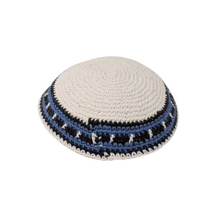 Yarmulke Kippah Knitted Cotton Serugah Torah sruga Yarmulke Jewish 6In
