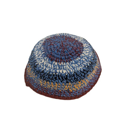 Kippah Knitted Cotton Serugah Yamulke  Jewish 17 cm