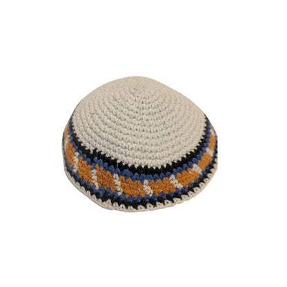 Kippah Knitted Cotton Serugah Yamulke  Jewish 17 cm