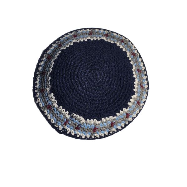 Yarmulke Kippah Knitted Cotton Serugah Torah sruga Yarmulke Jewish 17cm