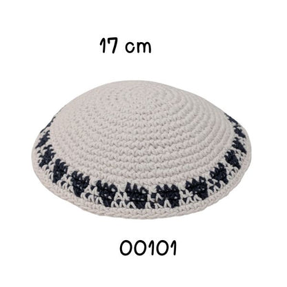 Knitted Yarmulke kippot hat Kippah skull yamaka Holy kipa 17 cm