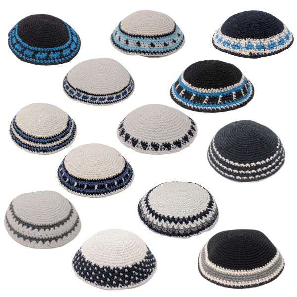 Knitted Yarmulke kippot hat Kippah skull yamaka Holy kipa 17 cm