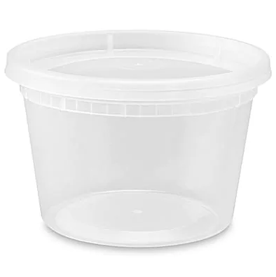 Plastic Deli Containers with Lids - 8oz 16oz 32oz Food Storage - 240 Pack