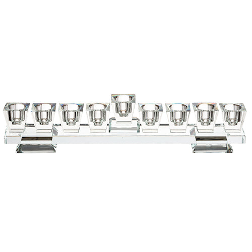 Elegant Crystal Menorah in Stunning Premium Decorative Chanukah