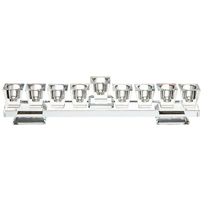 Elegant Crystal Menorah in Stunning Premium Decorative Chanukah