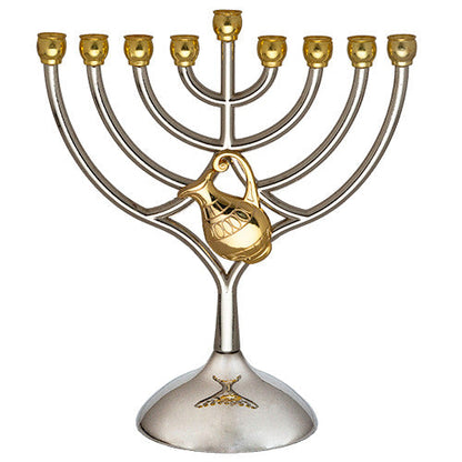 Elegant Metal Menorah Chanukah 7*6 Inches Jug chanukiá 