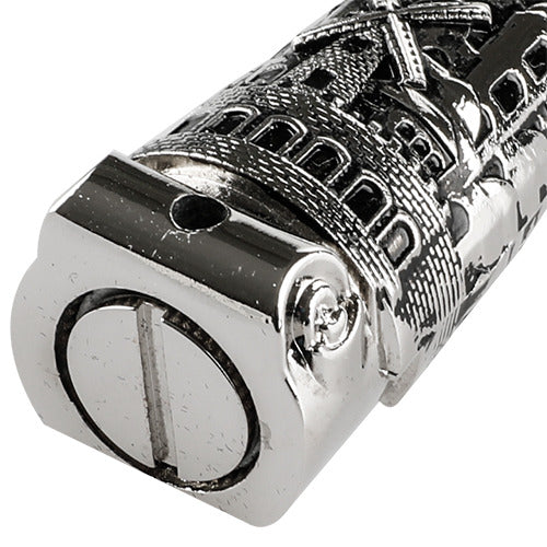 Mezuzah 12 Cm for Door - Self-Stick Modern Nickel Mezuzah Case