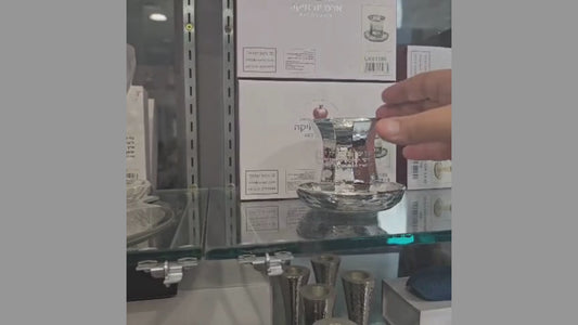 Crystal Kiddush Cup 9 cm- without stem contain 100ml / 3.4oz