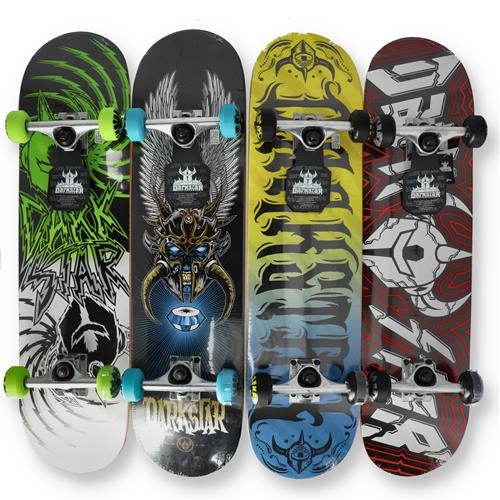 Kryptonics 31-Inch Star Series Complete Skateboard Rainbow Deck