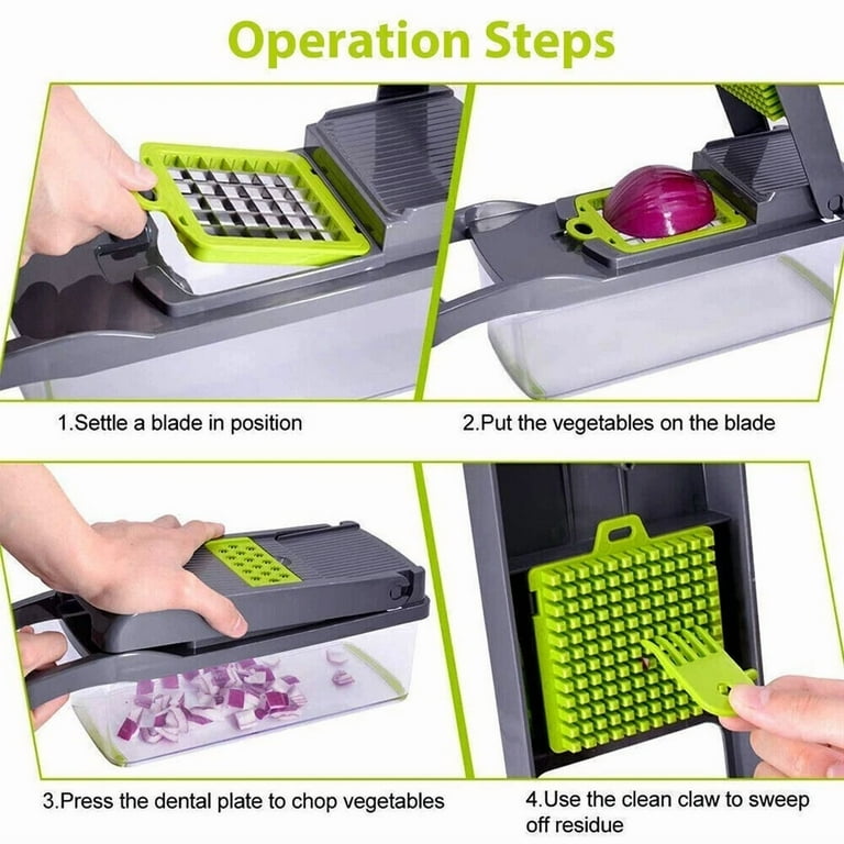 15-In-1 Vegetable Fruit Chopper Cutter Food Onion Veggie Dicer Slicer Kitchen