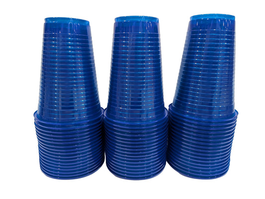 7oz Blue Plastic Water Cups 1000 Pack BPA-Free Bulk for Offices Events