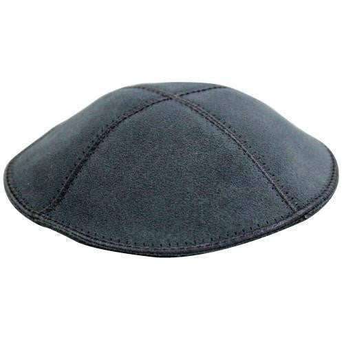 Leather Suede Jewish Kippah