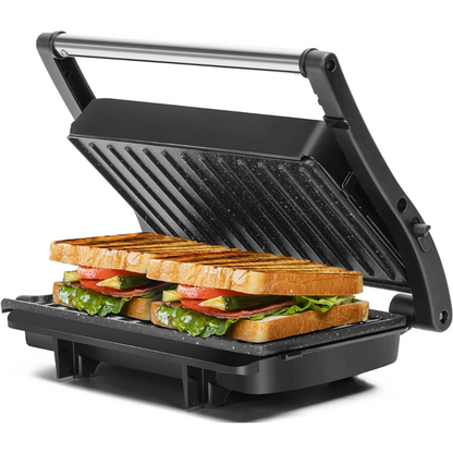 electric panini press grill - 1000w sandwich maker